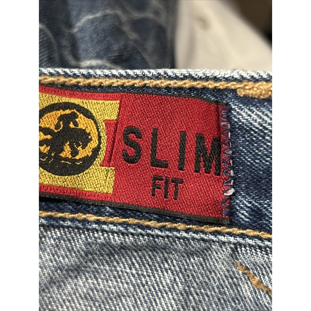 Women's Vintage Lawman High Waisted Jeans Slim Fit Straight Sz 24 24x29 - Picture 12 of 13